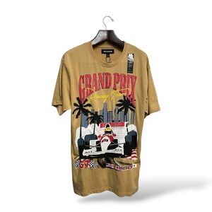 Reason Clothing Khaki Grand Prix Graphics Print, L